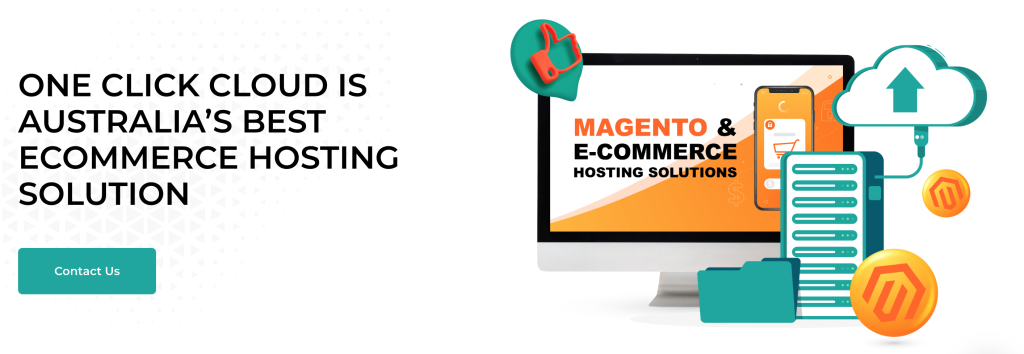 Our One Click Cloud website which specialises in cloud magento hosting